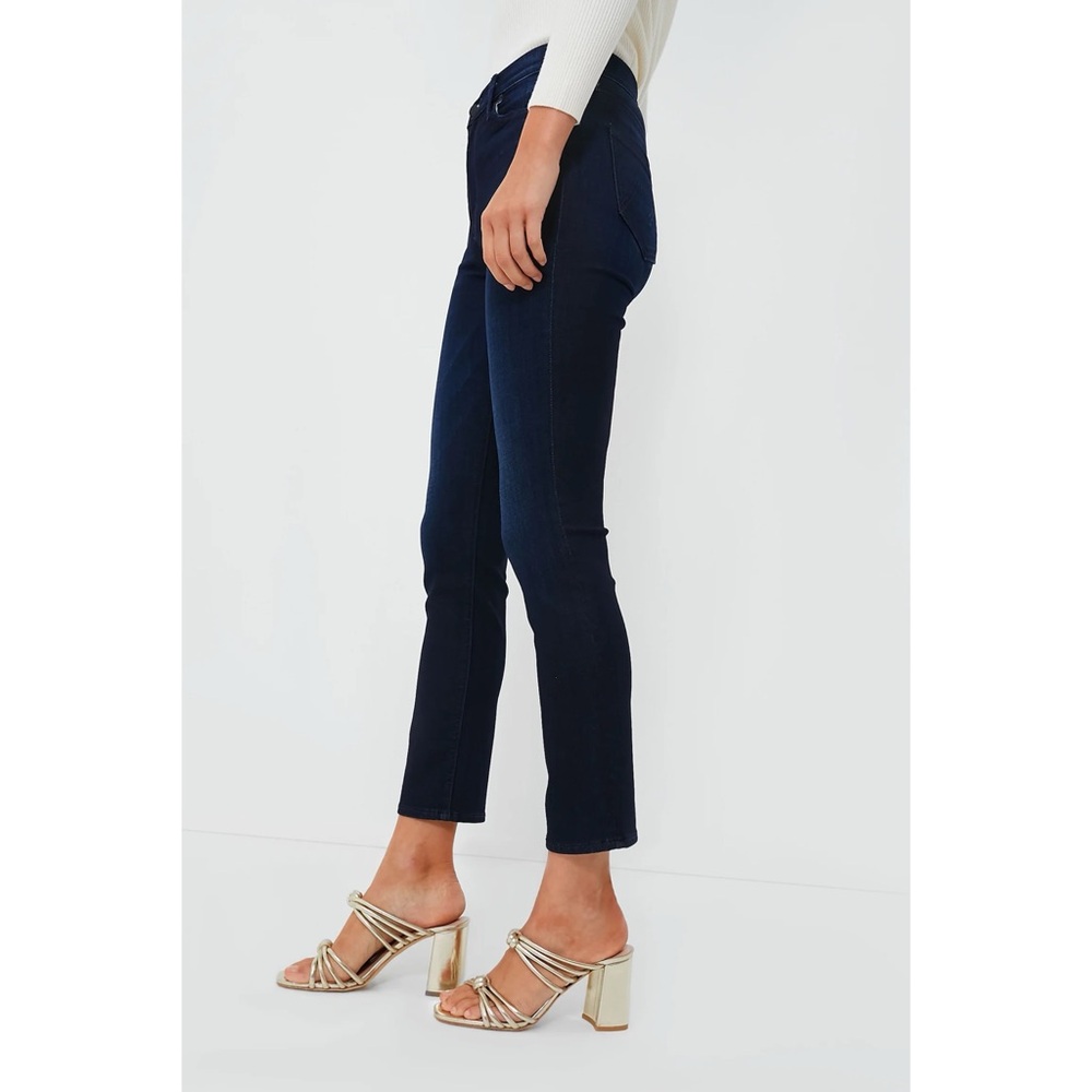 MOTHER The Mid Rise Dazzler Ankle Jeans In Now or Never Dark Wash Size 28 - Picture 4 of 16